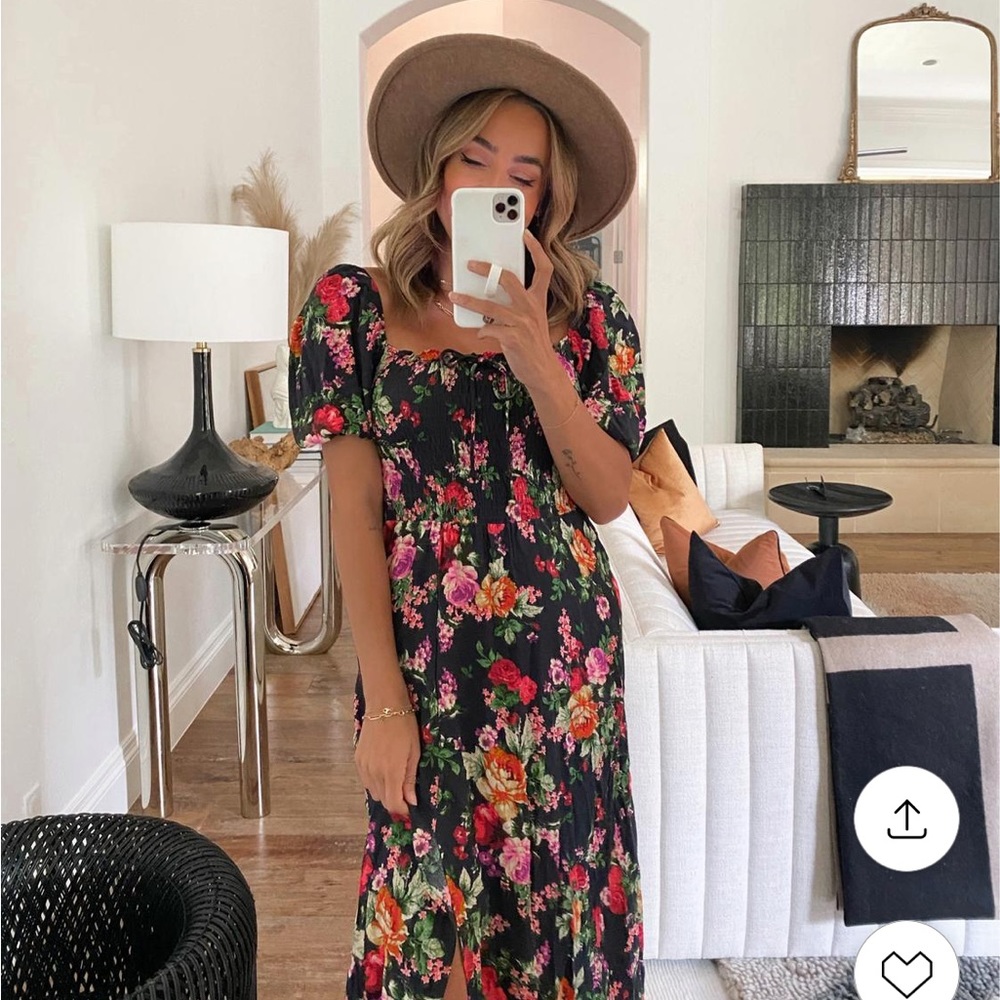 Red Dress Boutique Black Floral Dress